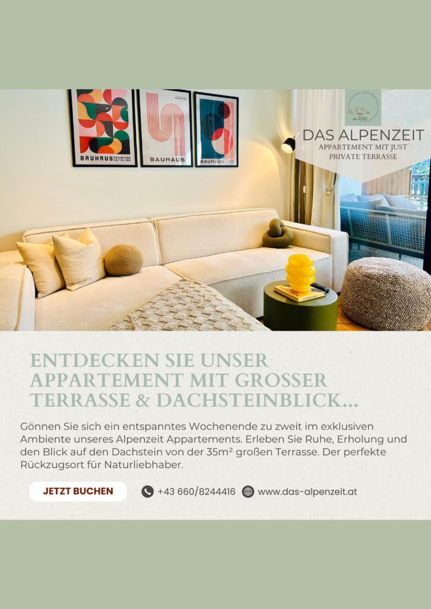 Das Alpenzeit Appartement Mit Just Private Terrasse (Adults Only) Bad Aussee Exterior photo